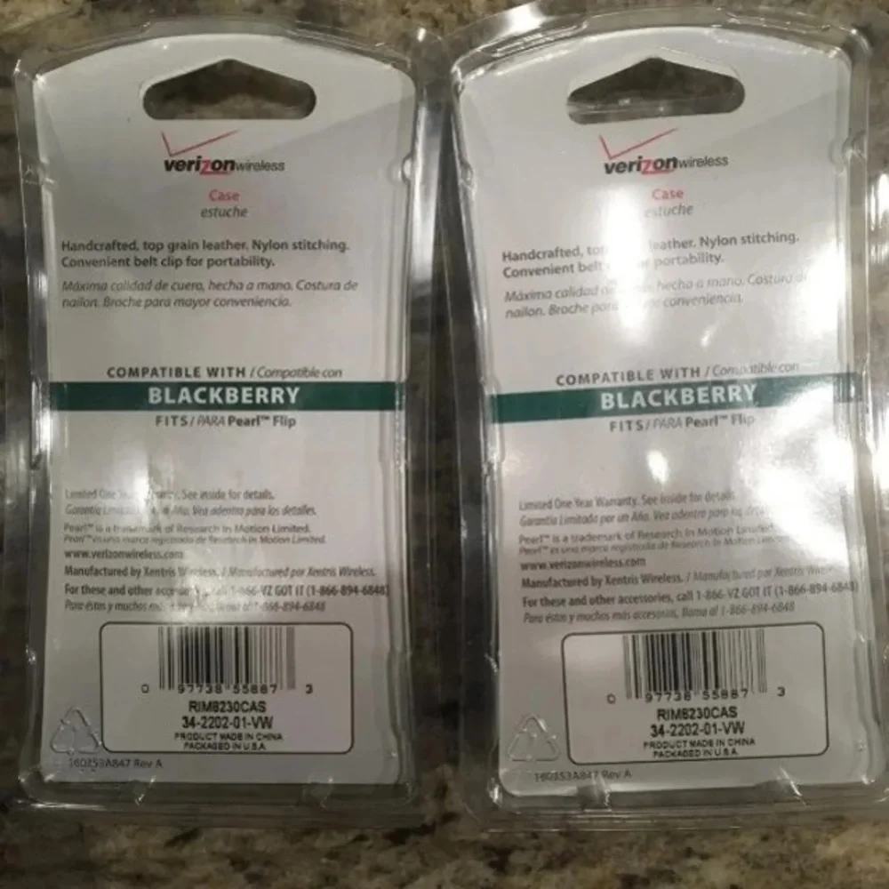 Rare Leather Case for Blackberry Pearl Qty 2